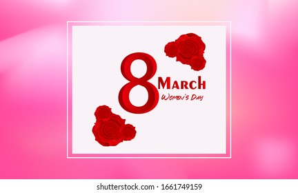 Women's Day Background Elegant Eps 10