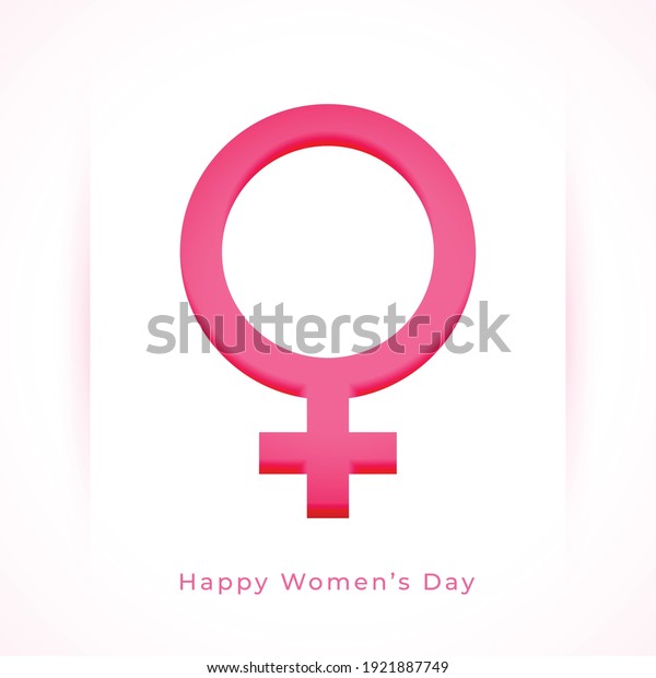 women's
day background with female symbol in paper
style