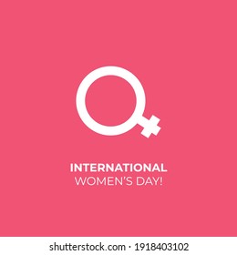 Women's day background with text. March 8 international holiday. Paper greeting card with number and date. Vector illustration.