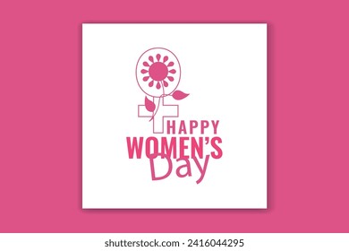 women's day banner design social media post