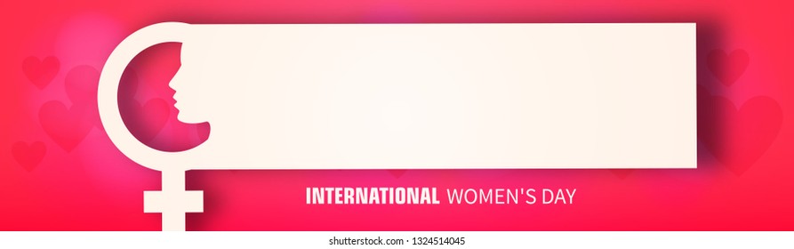 Women's Day Banner Design, Vector Illustration.