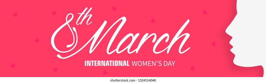 Women's Day Banner Design, Vector Illustration.
