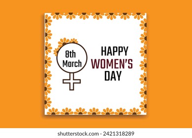 women's day banner design,women day social media 
 post 