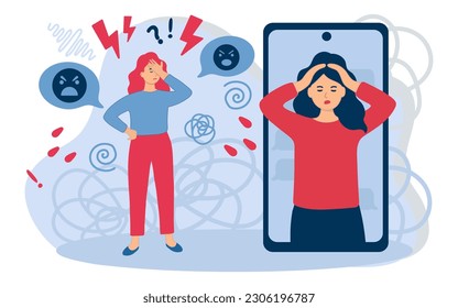 Women's Day banner with silhouettes of multi ethic women's faces in paper cut and copy space, 3D illustration. Females for feminism, independence, sisterhood, empowerment, activism for women rights