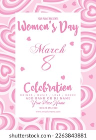 Women's day big party  poster flyer social media post design