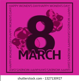 Women's day card template