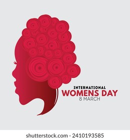 Frauentag-Karte, Vektorvorlage