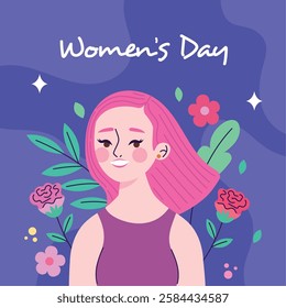 Women's Day Celebration with Flowers And Roses