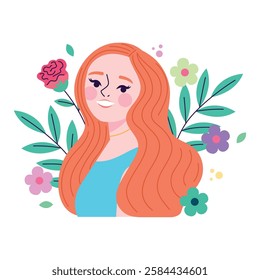 Women's Day Celebration with Flowers And Roses