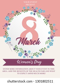 Women's Day Celebration flyer template