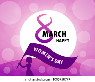 Women's Day concept design of vector.