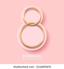 Women's Day creative background. Vector illustration. 