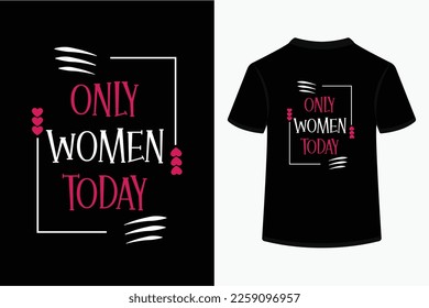 Women's day creative and unique typography design