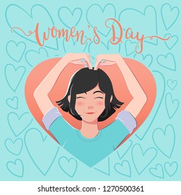 Women's Day WIth Cute Illustration