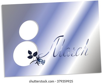 Women's day design. 8 march background. EPS10 vector illustration. 