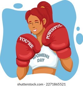 Women's Day design. Illustration of Women’s. Greeting card. Vector illustration. Women's empowerment