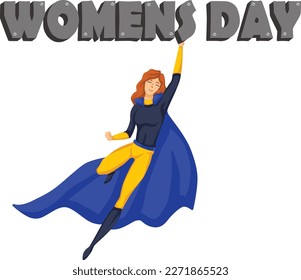 Women's Day design. Illustration of Women’s. Greeting card. Vector illustration. Women's empowerment