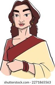 Women's Day design. Illustration of Women’s. Greeting card. Vector illustration. Women's empowerment
