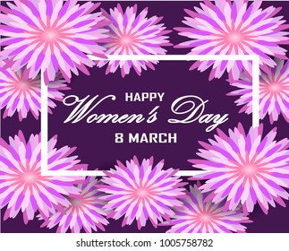 Women's Day design of vector.