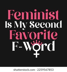 Women's Day Feminist Vector T-shirt Design