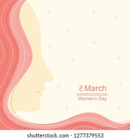 Women's Day. File is created using AICS6 in RGB color. The are no effects, blends, transparencies and gradients used in making. No Clipping mask. File is arranged in labeled layers and groups .