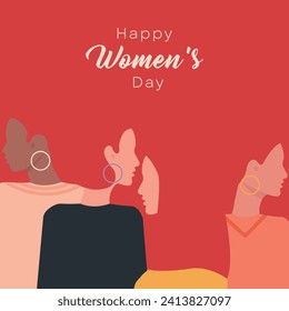 Women's day in flat design	
