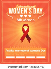 Women's Day Flyer Poster - Activity, Events, Celebration, Announcement Vector Background