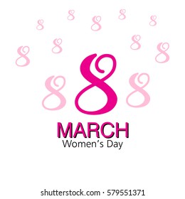 Women's day greeting card.