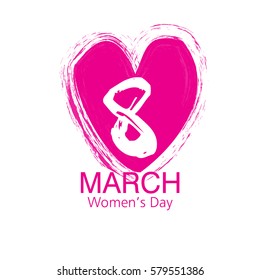 Women's day greeting card.