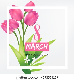 Women's day greeting card