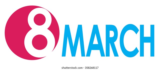 Women's Day Greeting Card 8 March Vector Illustration EPS10