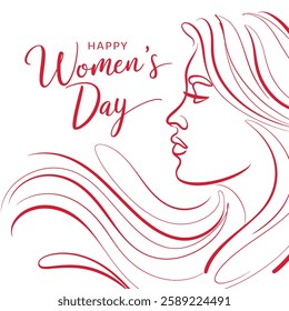 Women's Day hand drawn lettering.