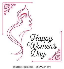 Women's Day hand drawn lettering.