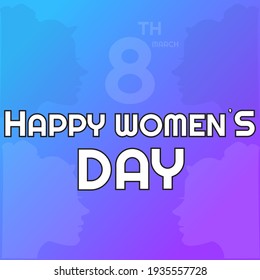 Womens Day happy respect womens type typography