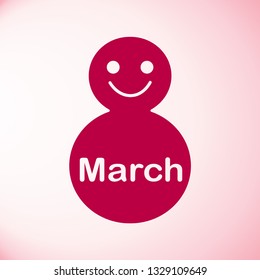 Women's Day icon vector