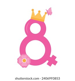 womens day illustration isolated design