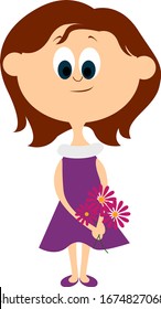 Womens day, illustration, vector on white background.