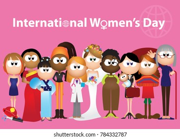 Women's day, International women's day, March 8