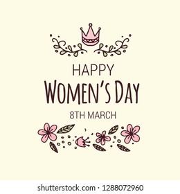 Women's Day Label Vector Graphic Download Template