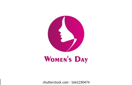 Women's day Logo in paper