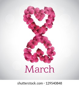 Women's Day March 8. Vector background.