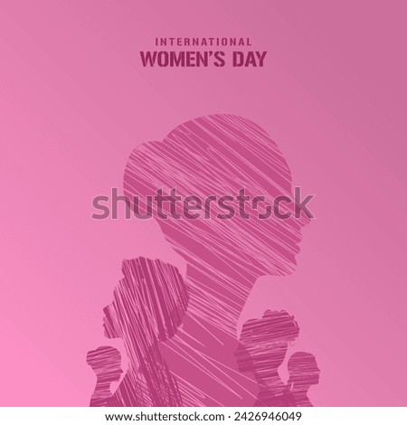 Women's Day Minimal Vector Greeting Social Media Post