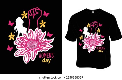 Women's day, Mom lover, 8th march, and strong women's t-shirt design. Ready to print for apparel, poster, and illustration. Modern, simple, lettering.