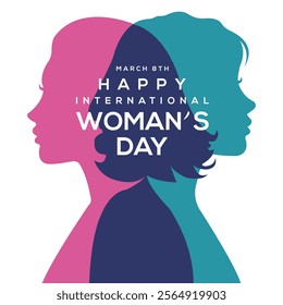 Women's Day on 8th March vector illustration, banner, Poster. Empowering Women, Inspiring Global Change.