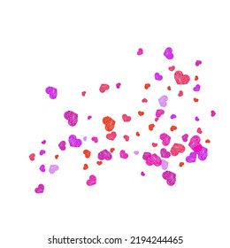 Women's Day postcard vector backdrop. Red and crimson folded paper hearts. Modern wedding invitation card background. Party decor hearts flying beautiful banner backdrop.