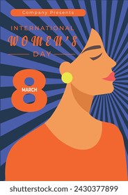 Women's Day Poster Template, March 8, women's History Month