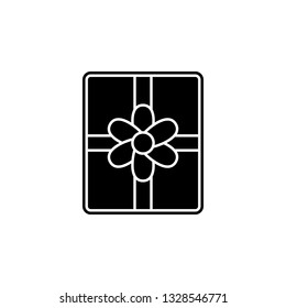 Women's day, present icon. Simple glyph, flat vector of 8 march icons for UI and UX, website or mobile application