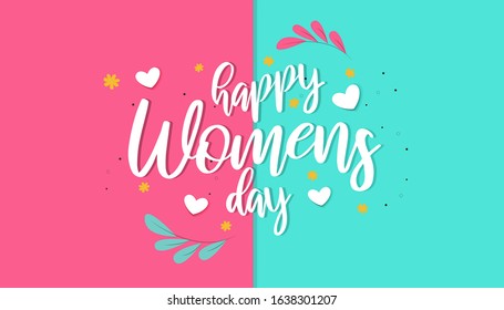 Women's day sale poster or banner for Mother's day holiday shop seasonal discount offer. Vector International Women's Day on 8 March design on tosca and pink background