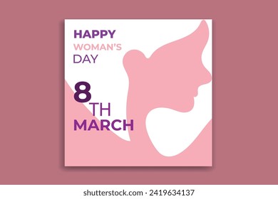women's day social media banner design template  
