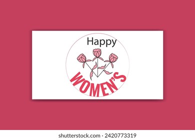 women's day social media flower design template 